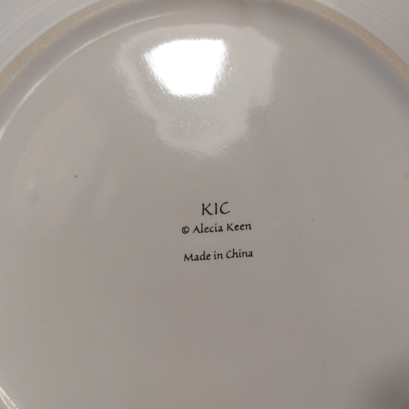 Vintage Patchwork Christmas Alecia Keen NIC mug and plate 16 pc dish set - Picture 9 of 13